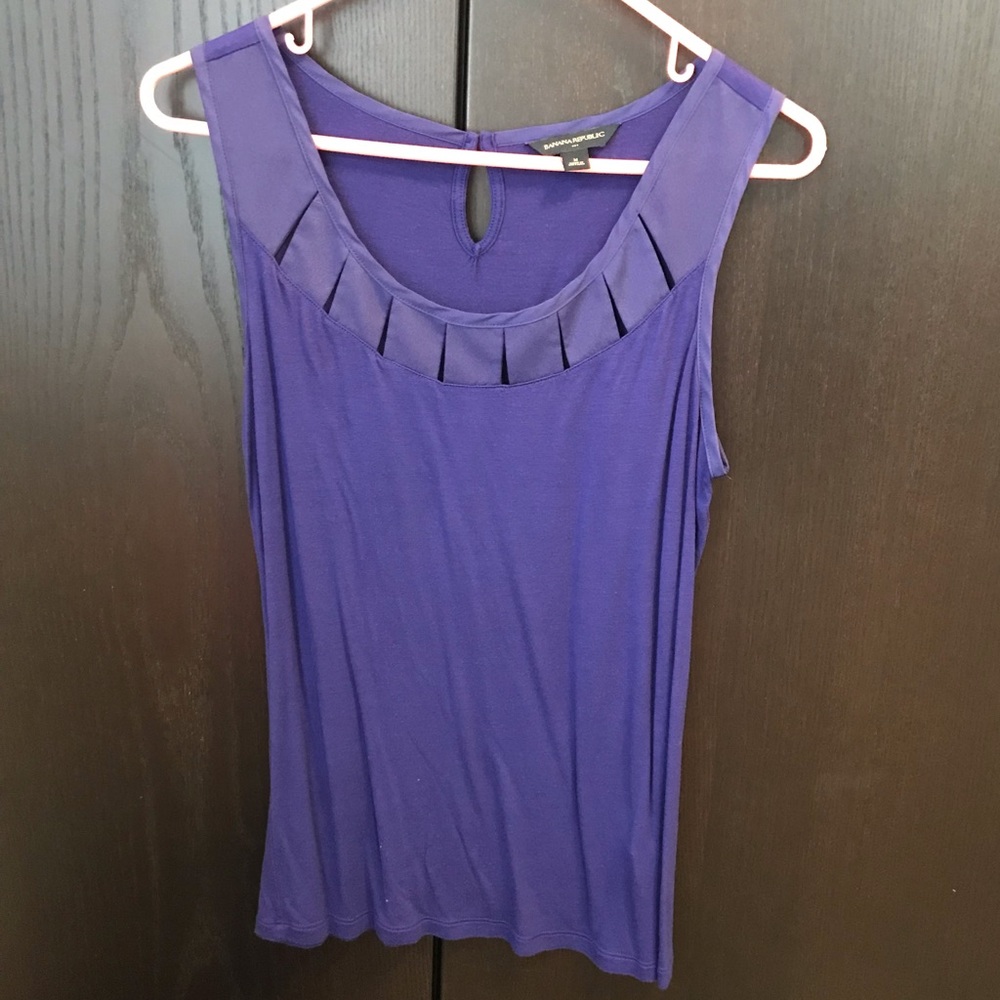 Banana Republic Purple Sleeveless Top